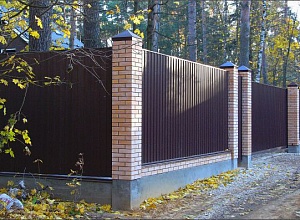 Забор из профлиста Алексеевка