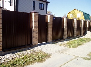 Забор из профнастила Меньково